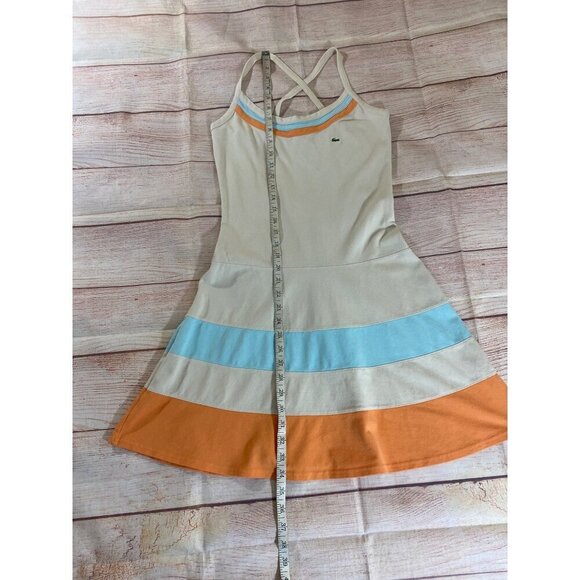 Lacoste Women's Strappy Athletic Multi Color Sundress - 38 (US Size 7) - Picture 7 of 13